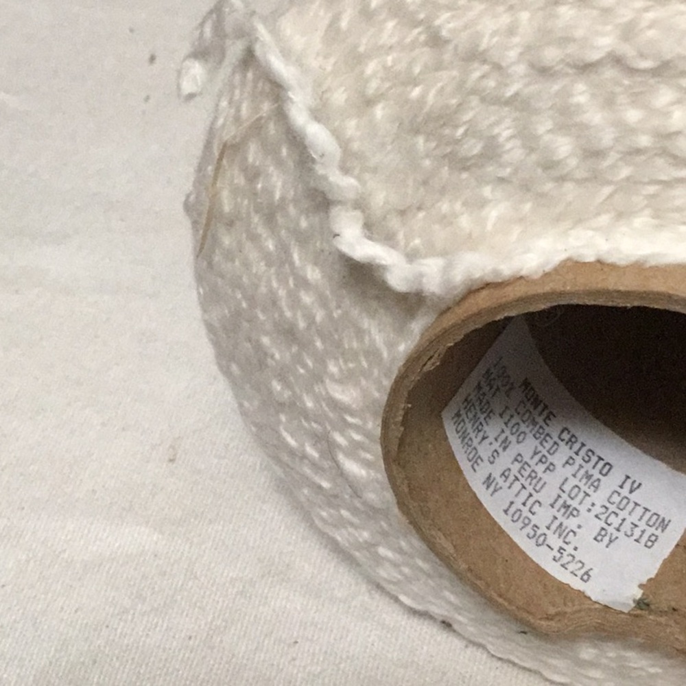 Monte Cristo by Henry’s Attic. Cone of Combed Pima Peruvian Cotton. - Picture 2 of 5